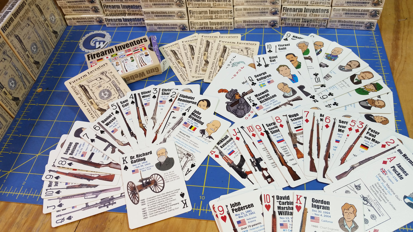 Firearms Inventors Playing Card Deck