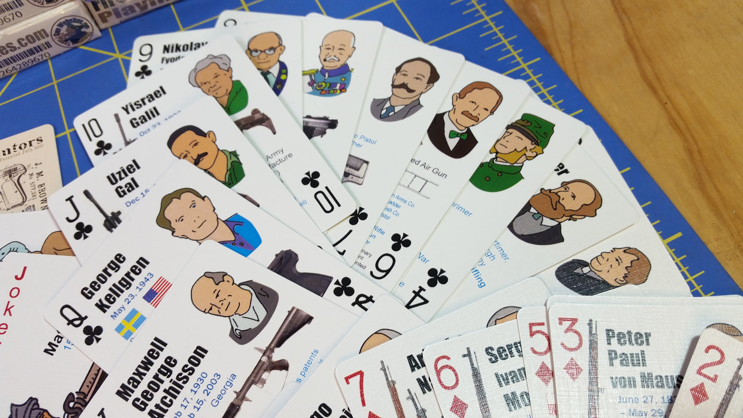Firearms Inventors Playing Card Deck