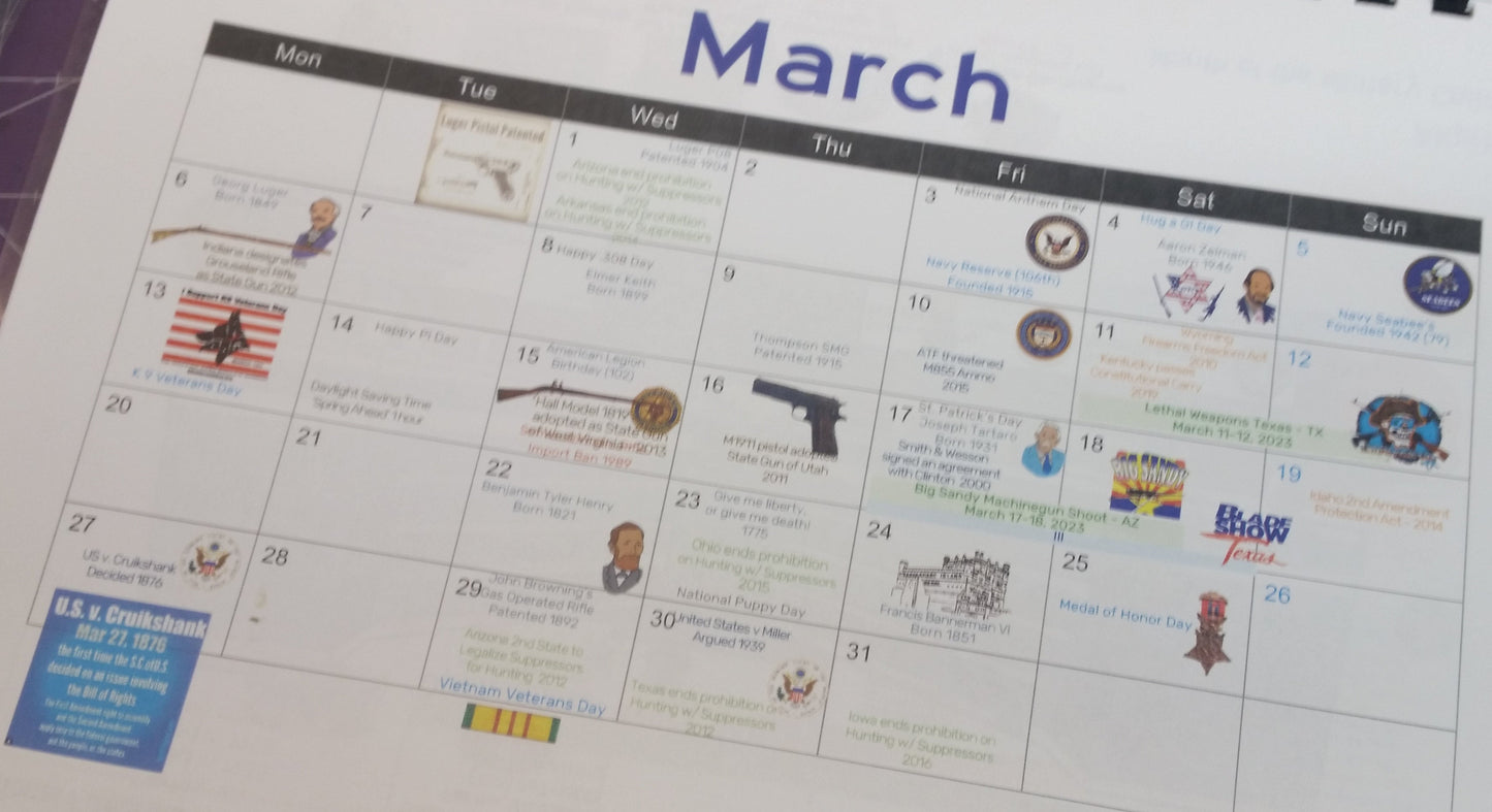 2023 Firearm Museum Calendar