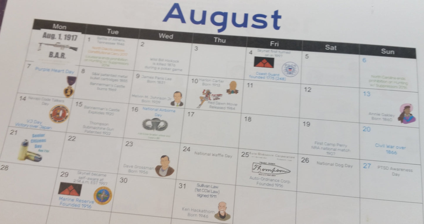 2023 Firearm Museum Calendar