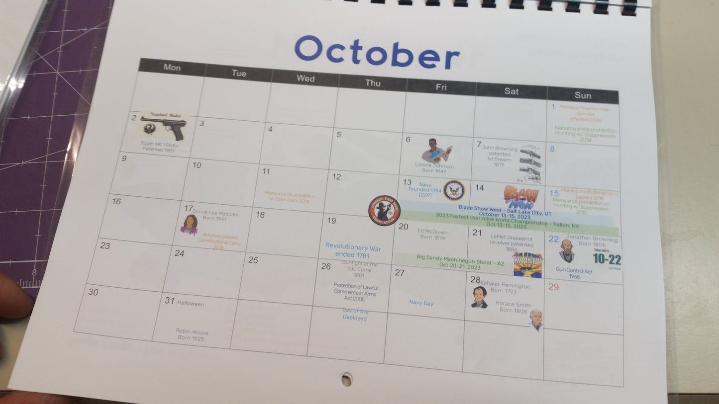 2023 Firearm Museum Calendar