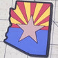 Sold Out - Arizona State Shape PVC Flag Patch