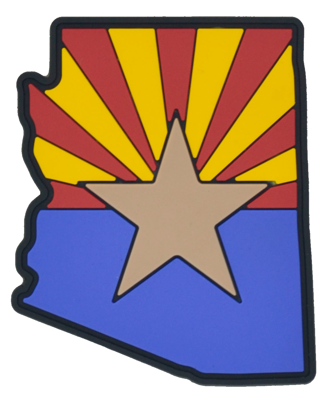 Sold Out - Arizona State Shape PVC Flag Patch