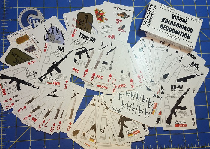 AK47 Identification Playing Card Deck - Back in Stock for a Limited Time