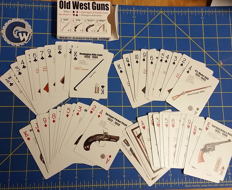 'Un-Cut' Old West Guns Playing Card Posters & Decks