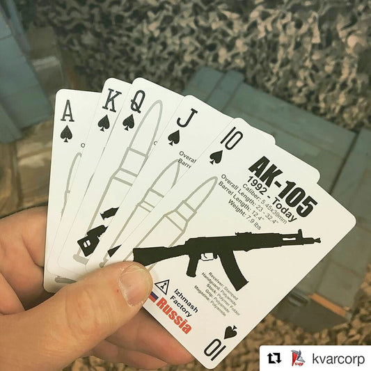 AK47 I.D. Playing Card Decks by kvar corp