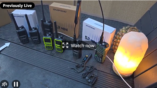 LIVE on Amazon with HAM Radios for Camping