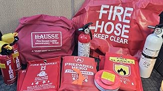 Fire Emergency Gear for Home, Backyard, Vehicle and Workshop