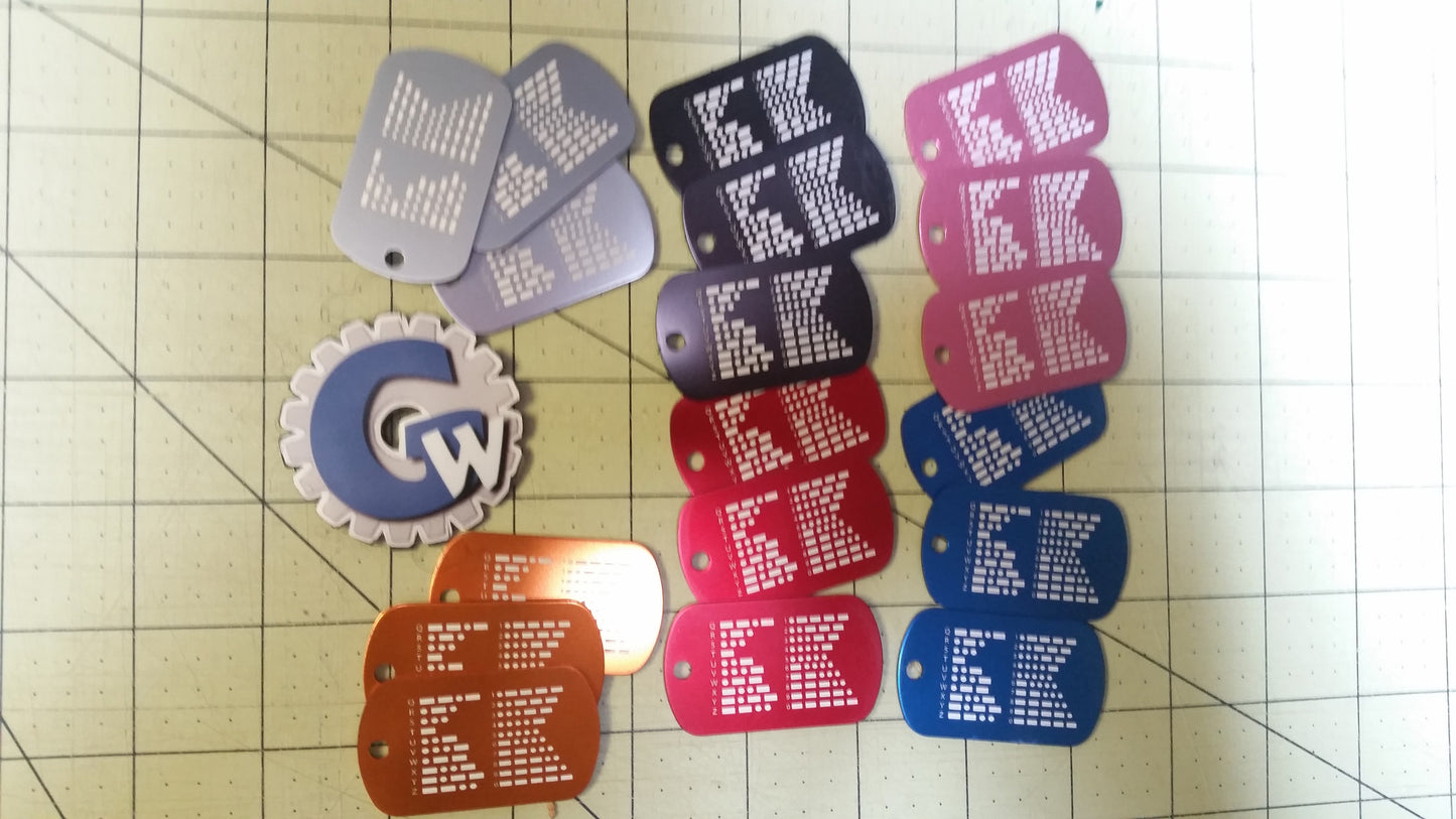 Sold Out - Morse Code Dog Tags