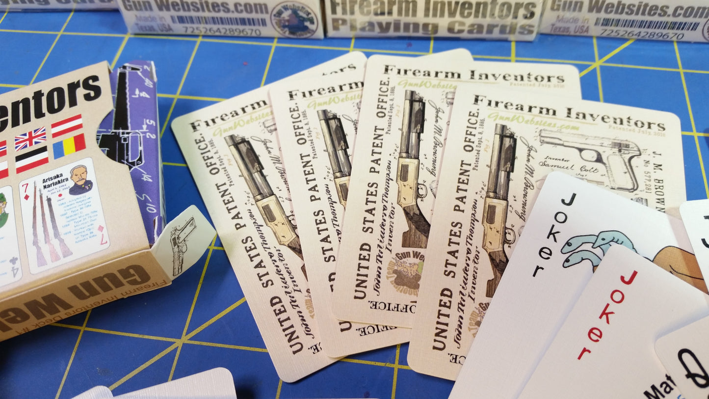 Firearms Inventors Playing Card Deck