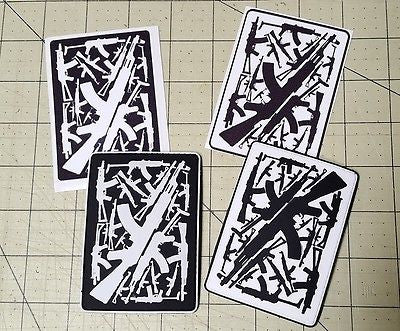 Sold Out - AK47 Playing Card Art PVC Patch