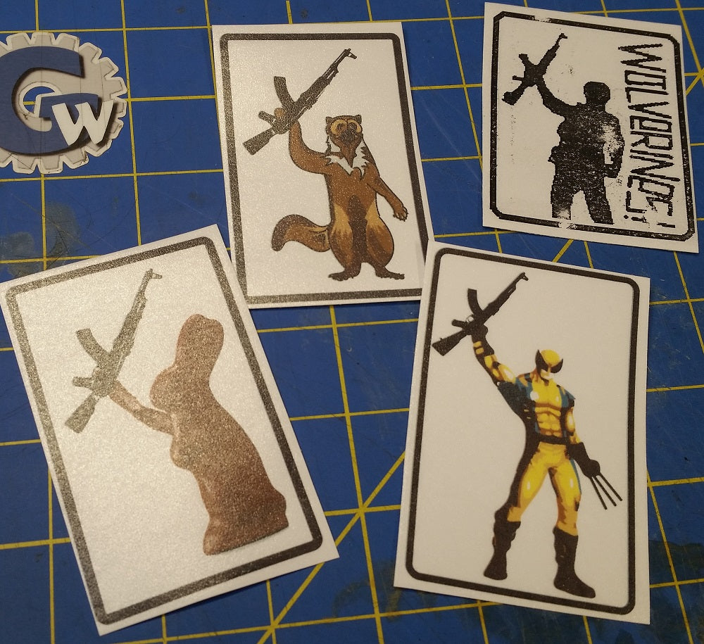Sold Out - 'Wolverine' Sticker Sets - Made in Tucson, AZ USA