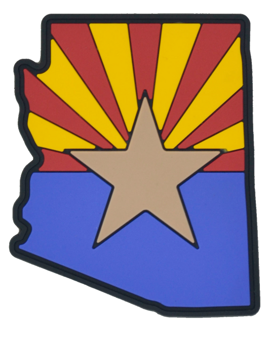 Sold Out - Arizona State Shape PVC Flag Patch