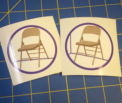 Sold Out - Chair is Against the Wall (1st Gen) Sticker (2-Pack)