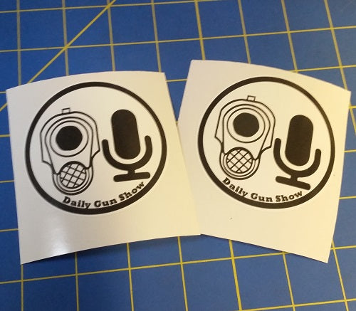 Sold Out - Daily Gun Show Logo Stickers (2 Pack)