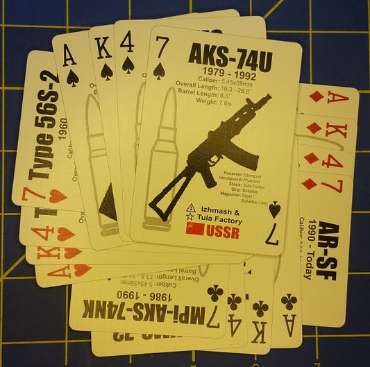 AK47 Identification Playing Card Deck - Back in Stock for a Limited Time